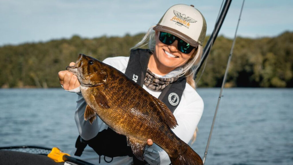 Kristine Fischer Features on Meateater's Official Fishing Series Das Boat