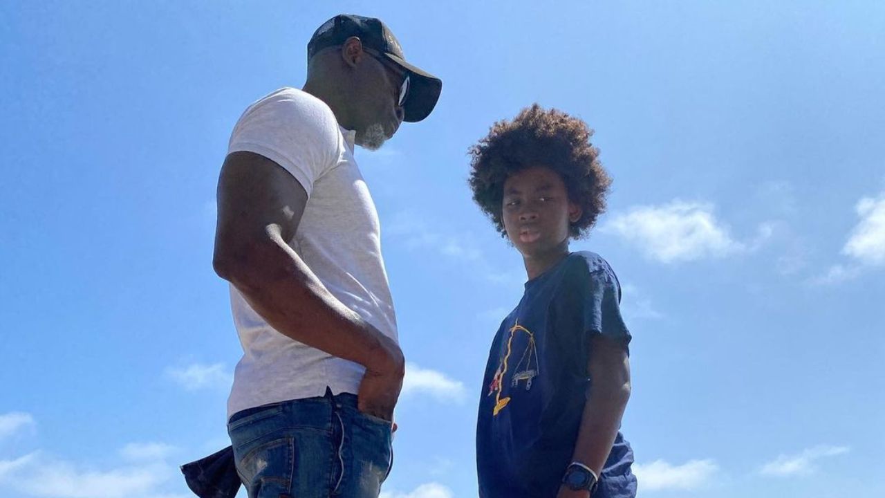 Djimon Hounsou and his son, Kenzo.