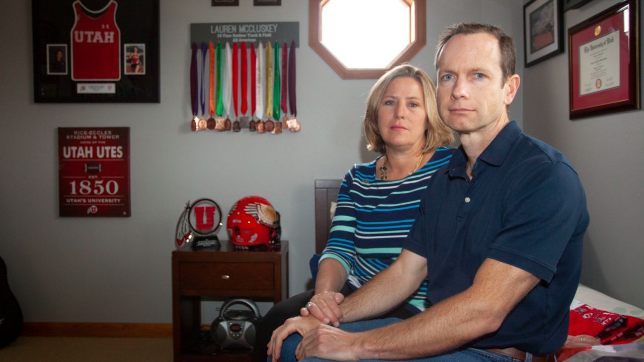 Lauren McCluskey's parents, Jill and Matt.