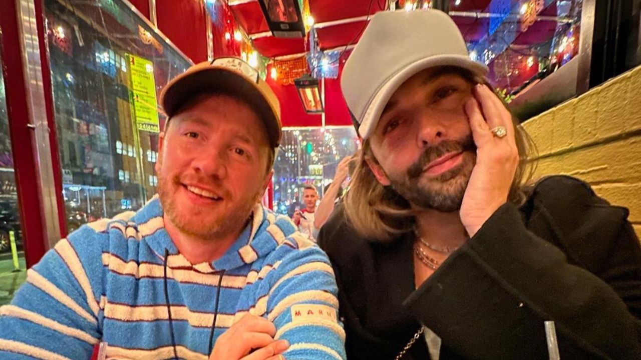 Jonathan Van Ness and his partner, Mark Peacock.