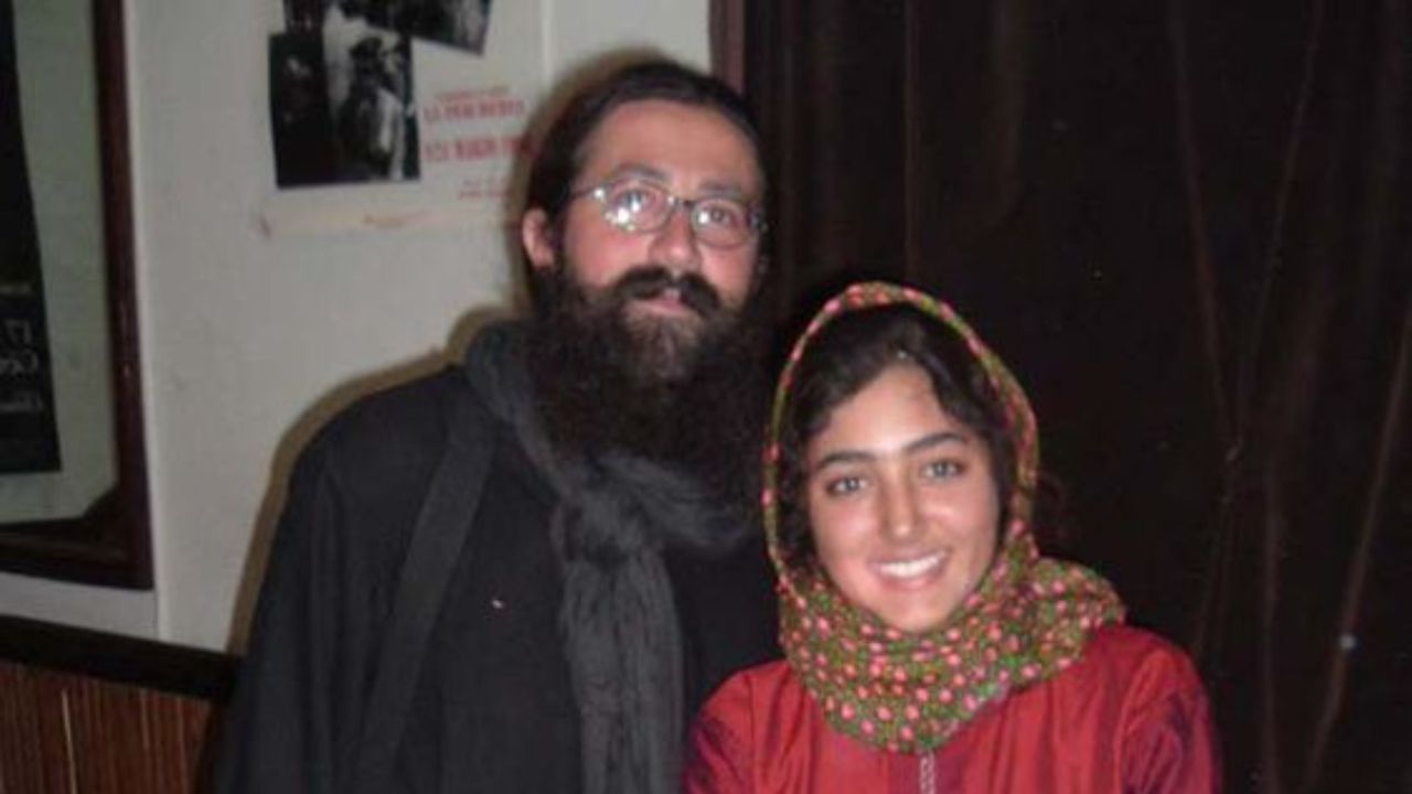 Golshifteh Farhani with her first husband, Amin Mahdavi. blurred-reality.com