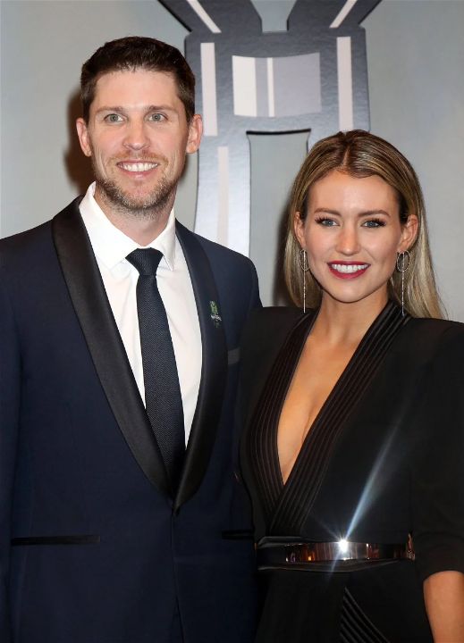 Denny Hamlin and his girlfriend, Jordan Fish, don't appear to be together in 2023. blurred-reality.com