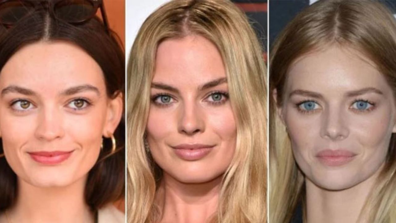 Emma Mackey, Margot Robbie, and Samara Weaving are not related to each other. blurred-reality.com