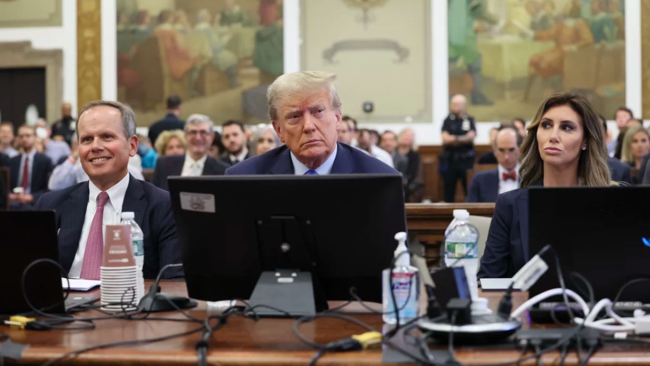Donald Trump during the civil trial in New York. blurred-reality.com