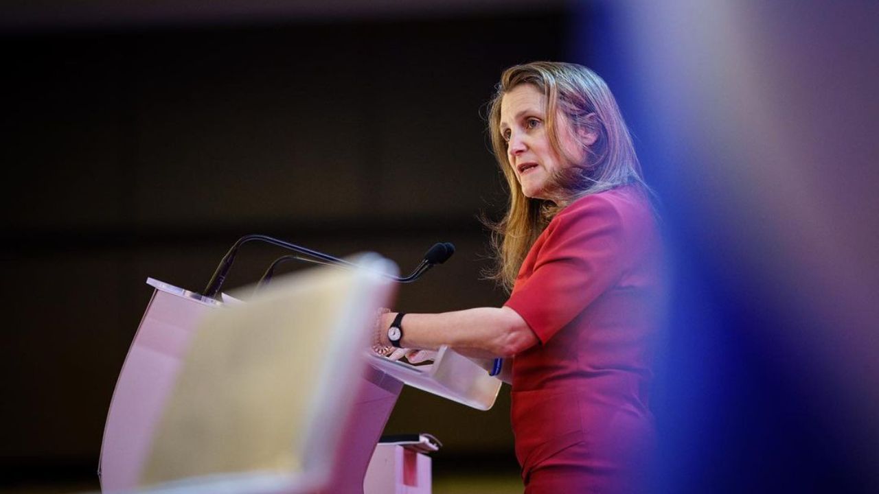 Chrystia Freeland's political career started in 2013. blurred-reality.com