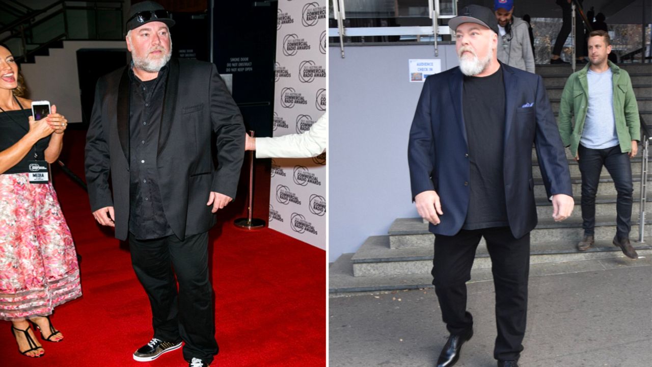 Kyle Sandilands before and after weight loss.